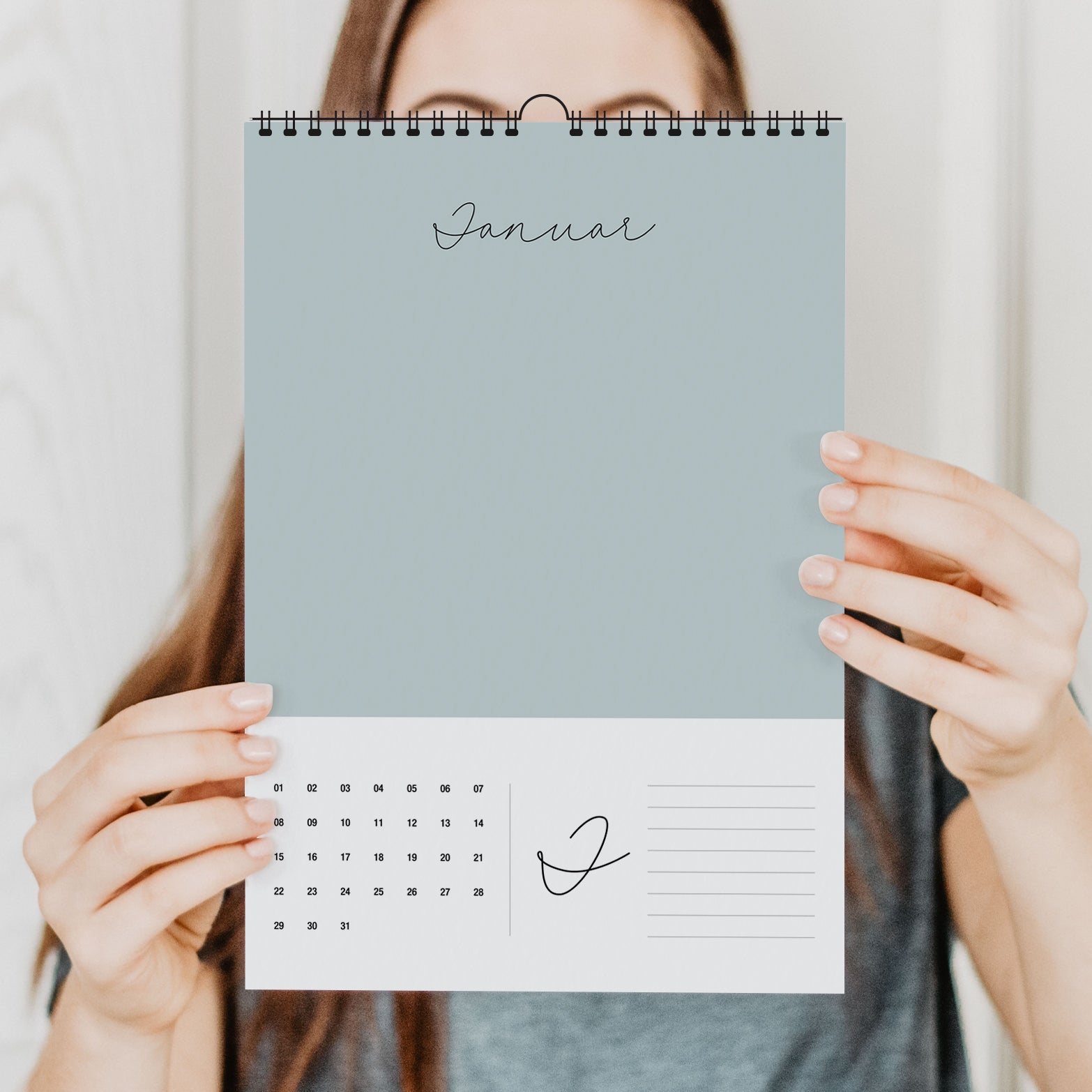 A4 Fotokalender AQUA Immerwährend