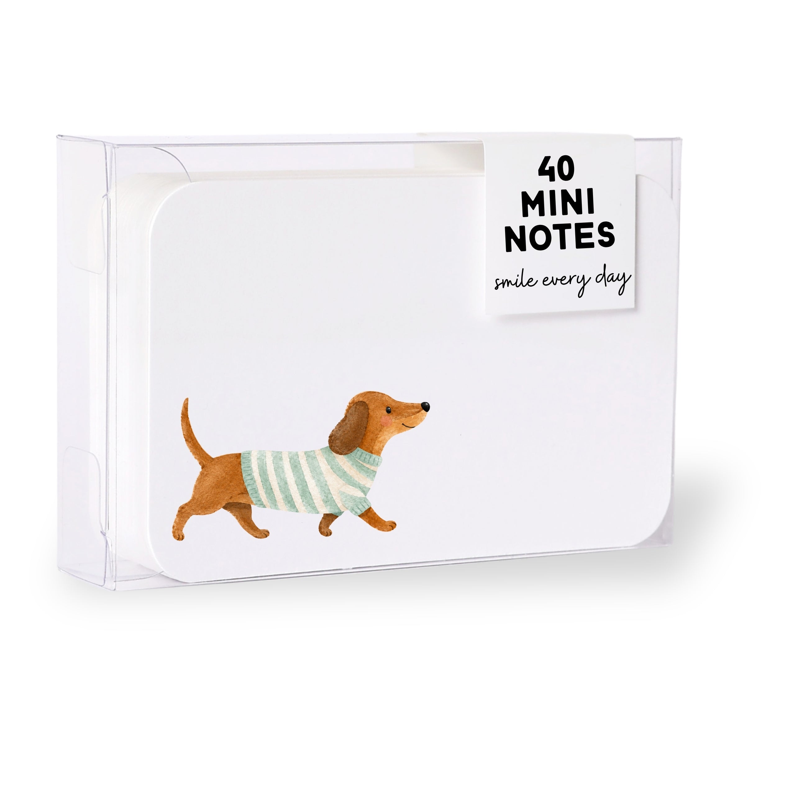 Mini Grußkarten Set Dackel – 40 Kleine Karten