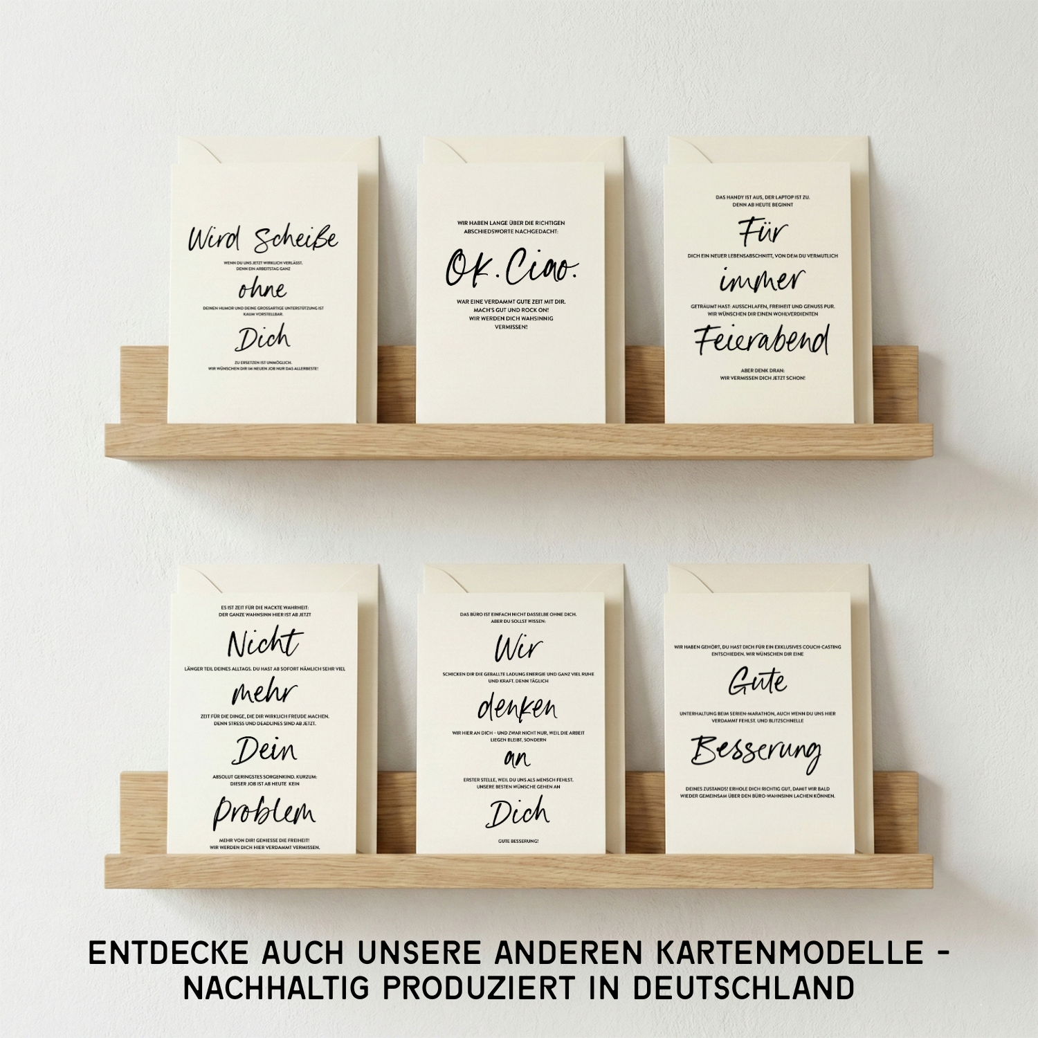 Grußkarte Gute Besserung | XL A5 Klappkarte mit Umschlag