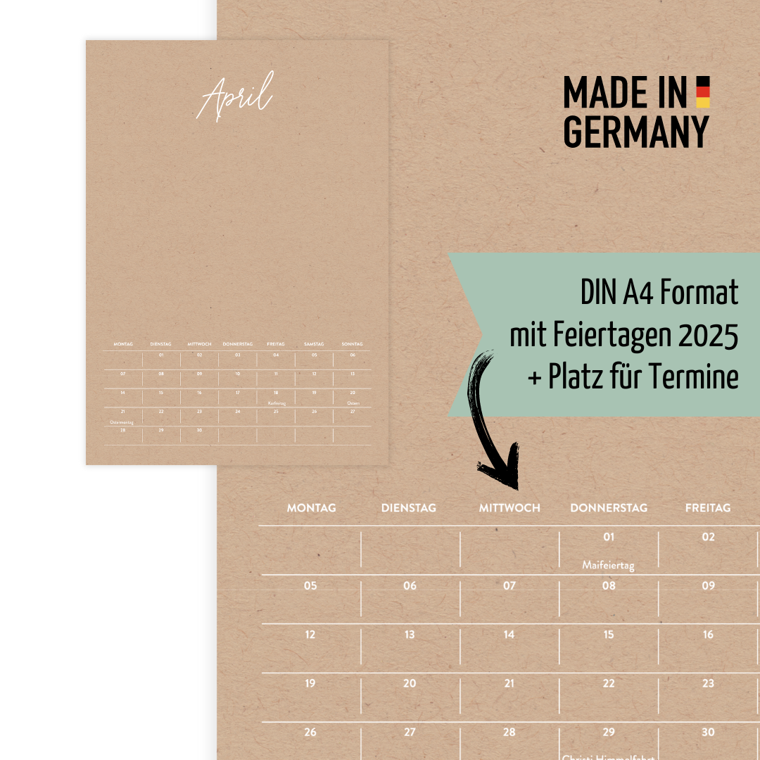 A4 Fotokalender Crafty 2025