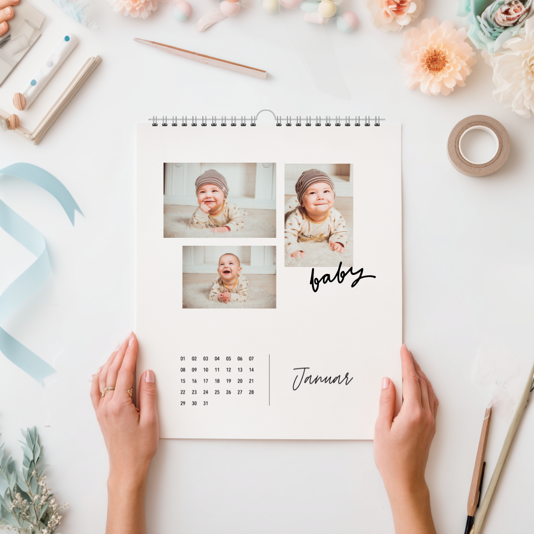 A3 DIY Fotokalender SIMPLICITY immerwährend