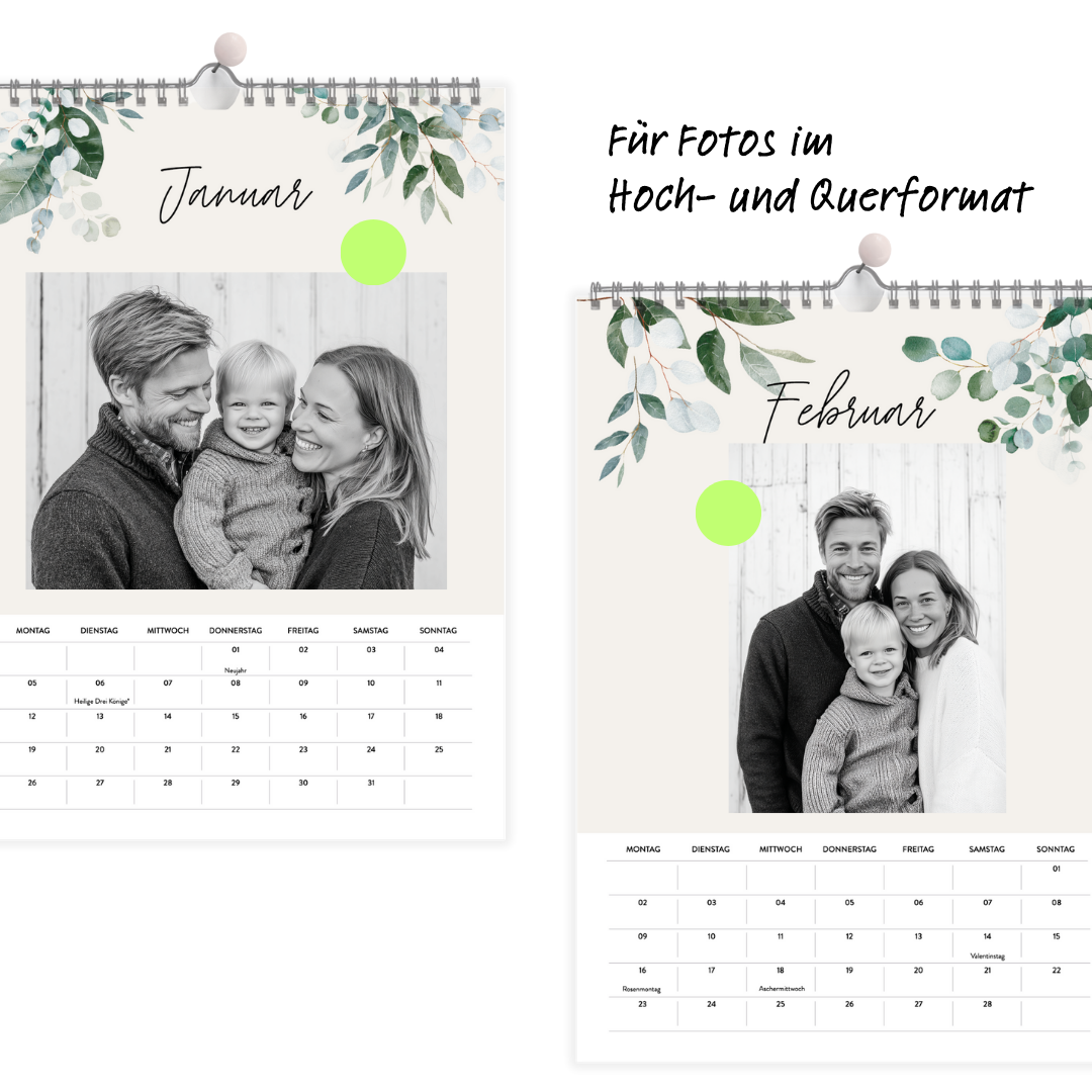 A4 Fotokalender Green 2025