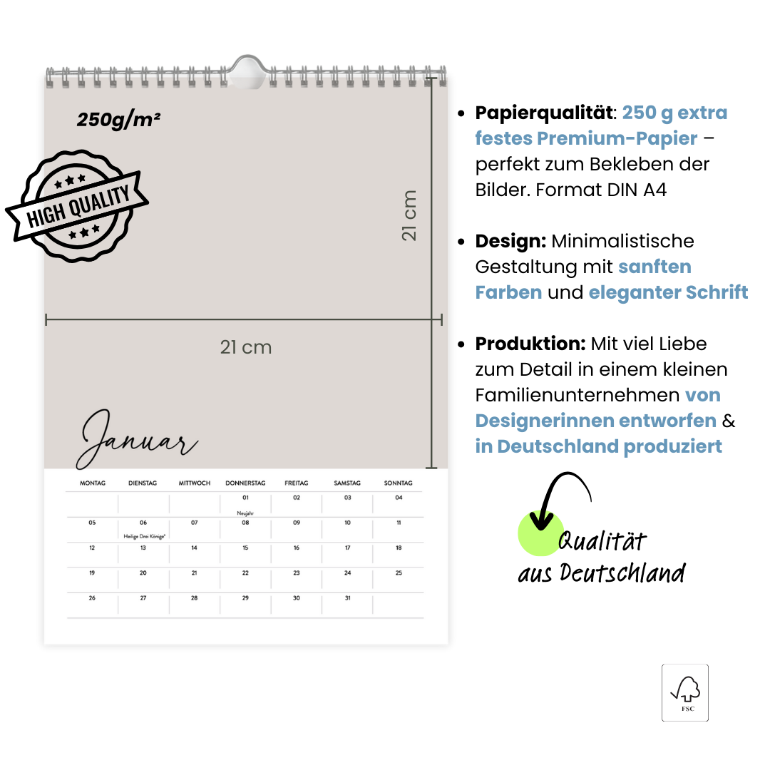 A4 Fotokalender COZY 2026