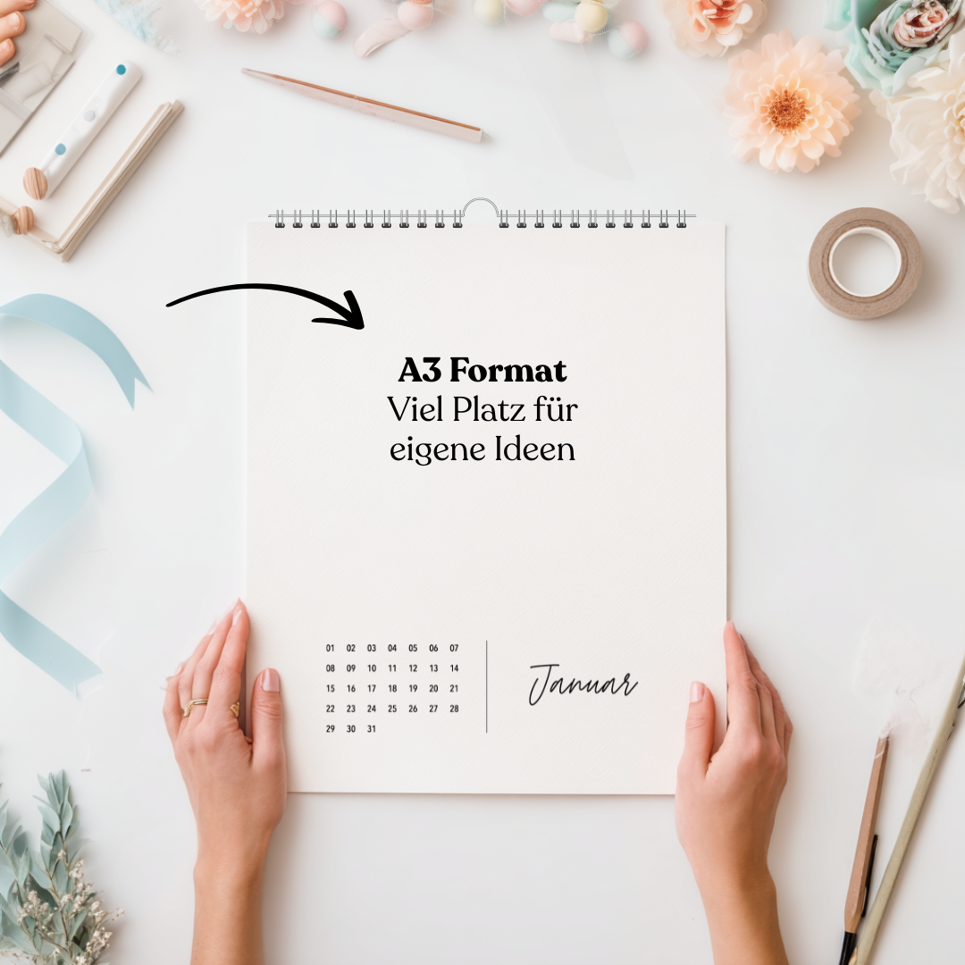 A3 DIY Fotokalender SIMPLICITY immerwährend