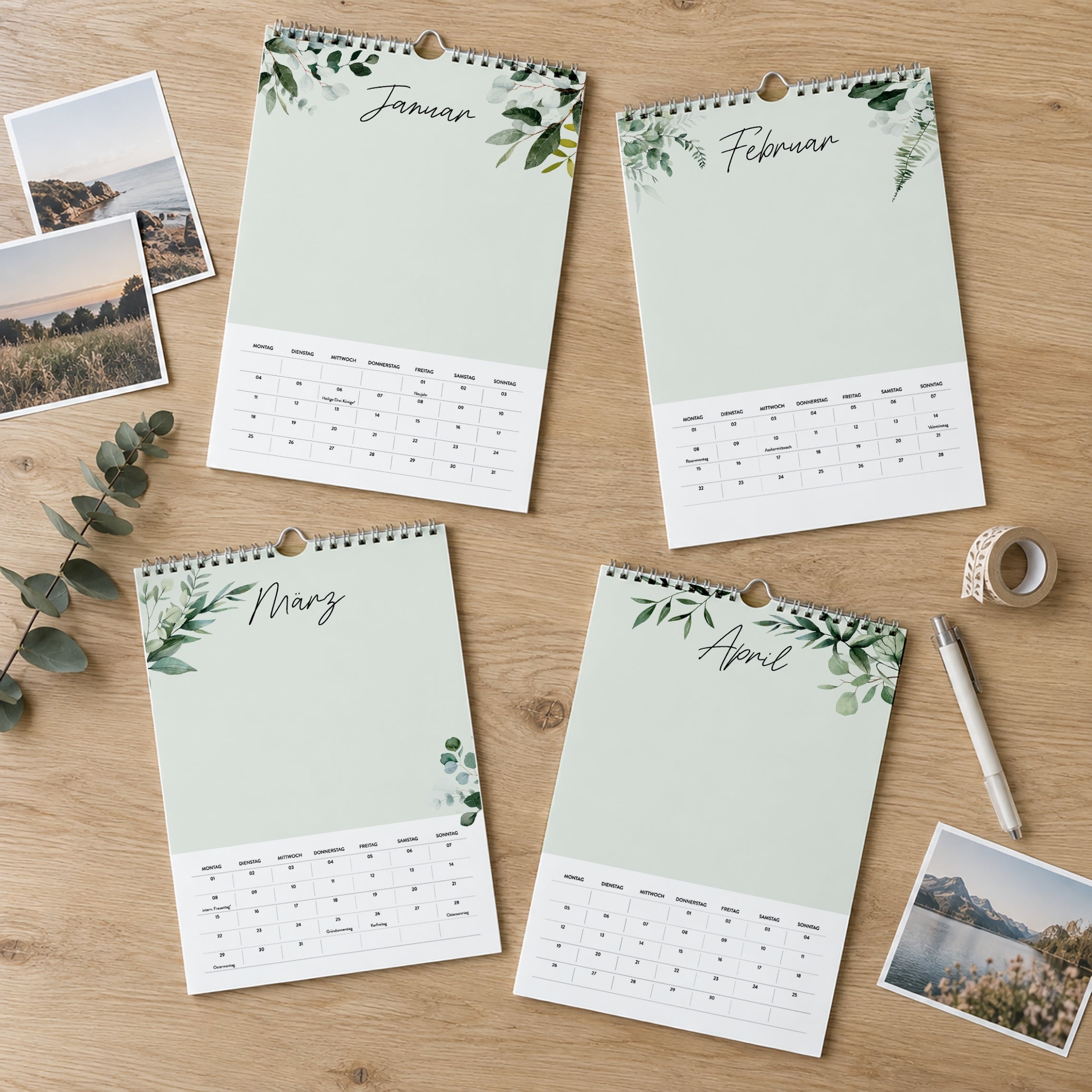 A4 Fotokalender Green 2027