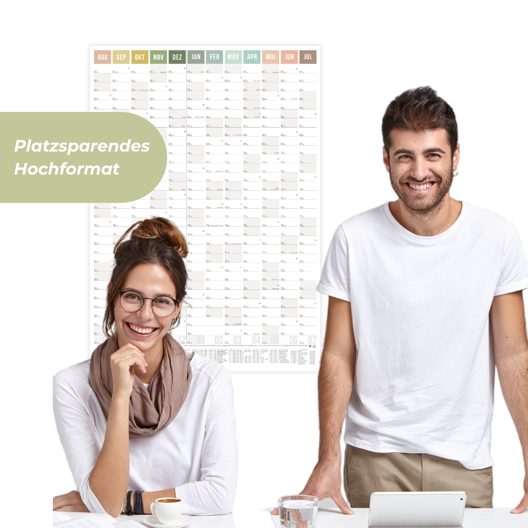 A1 Schuljahresplaner 2025/2026 Natural Hochformat