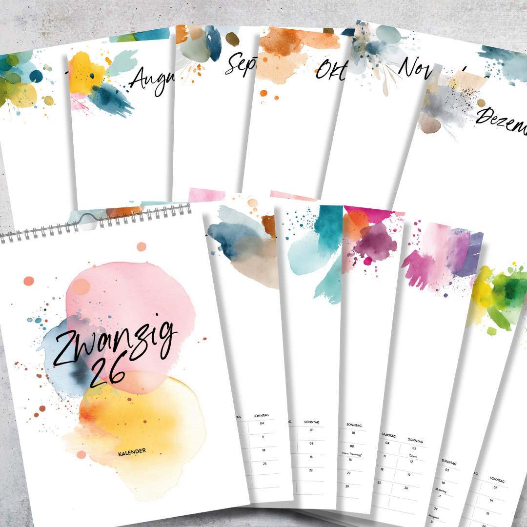 A4 Fotokalender HAPPY SPLASH 2026