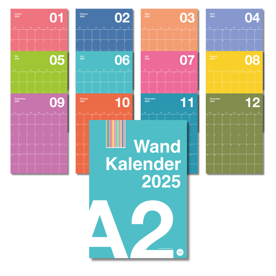 A2 Wandkalender 2025 Big One Knallig