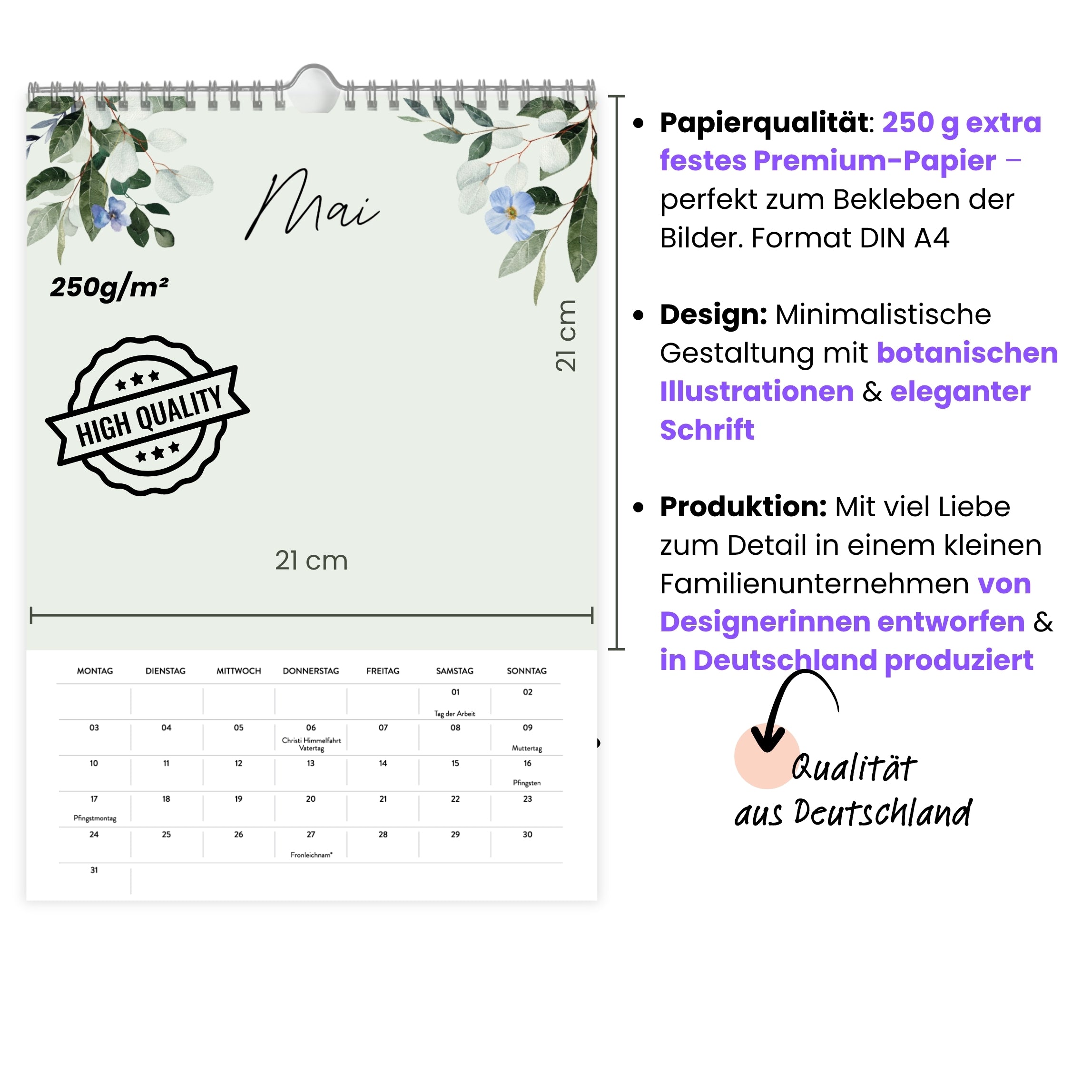 A4 Fotokalender Green 2027