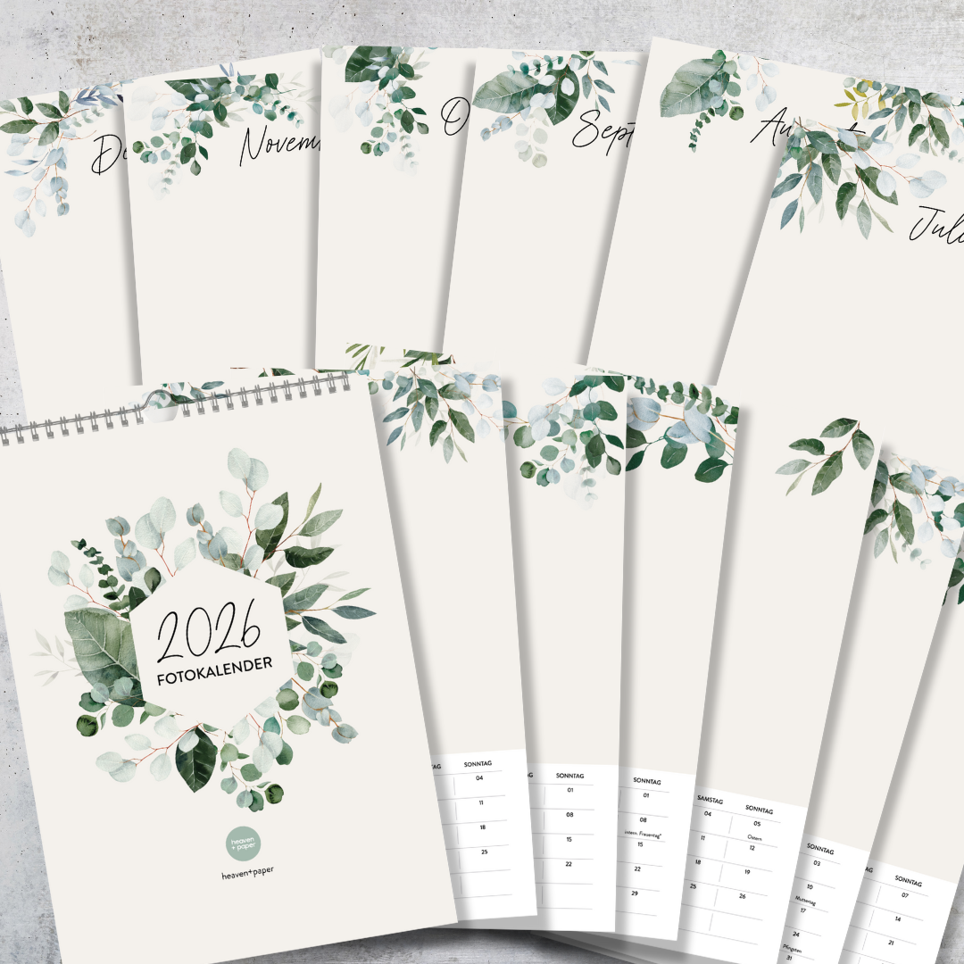 A4 Fotokalender Green 2025