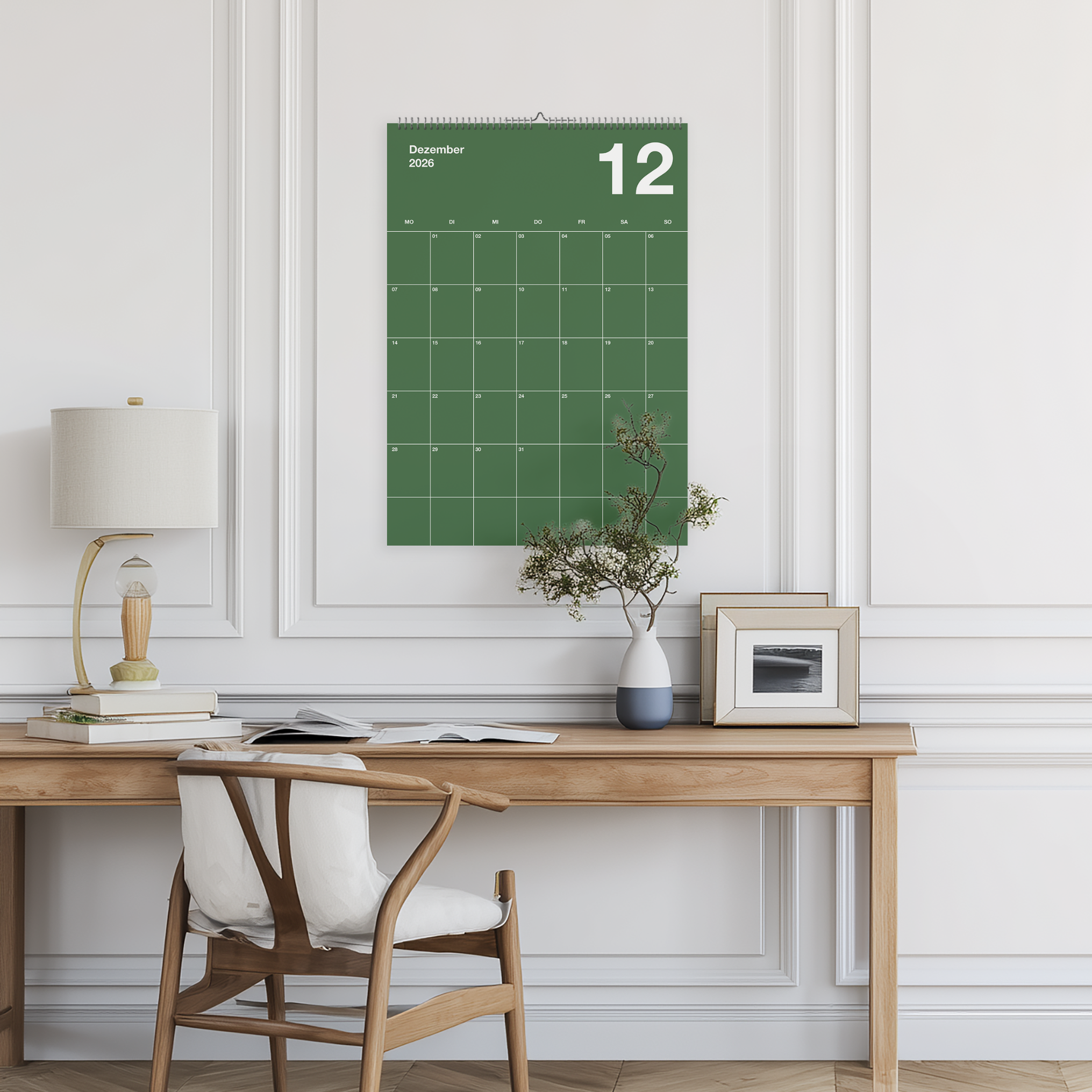 A2 Bunter Design Wandkalender 2026 Knallig