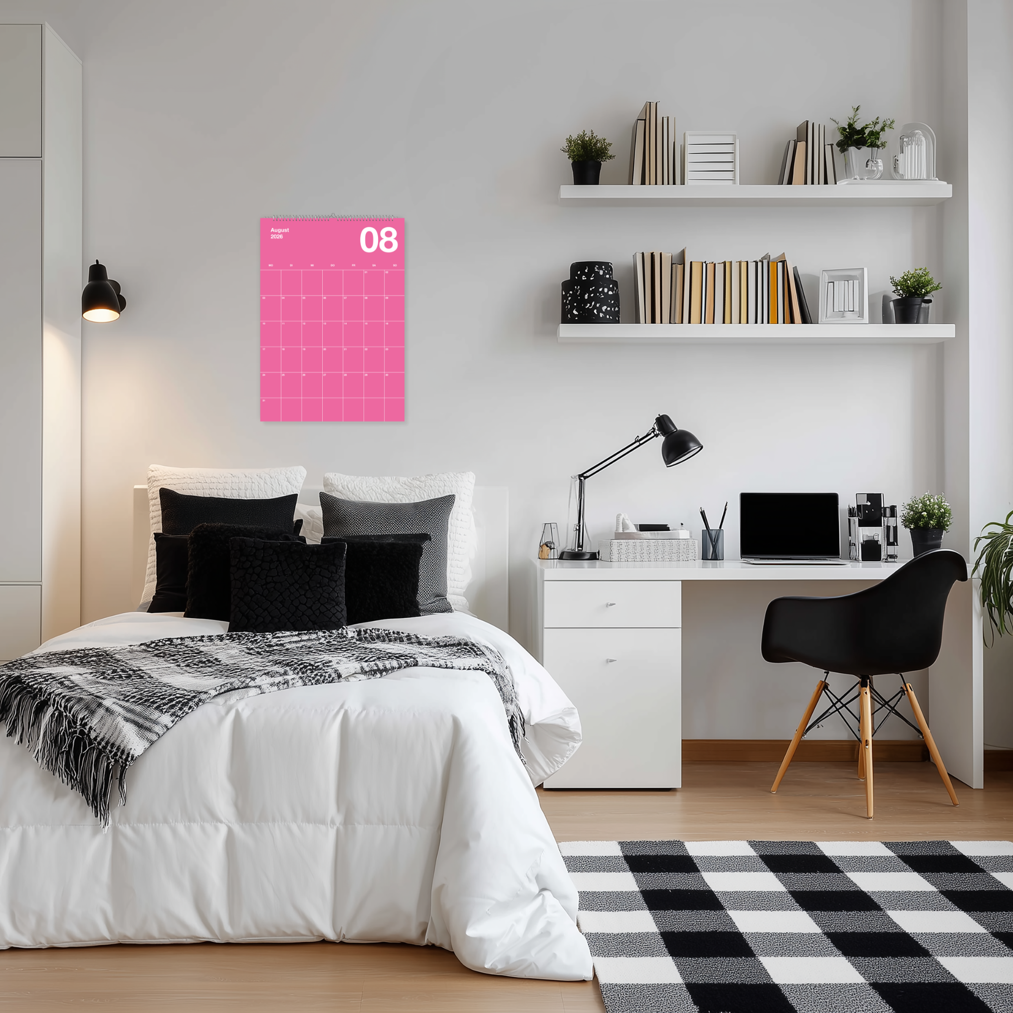 A3 Bunter Design Wandkalender 2026 Knallig