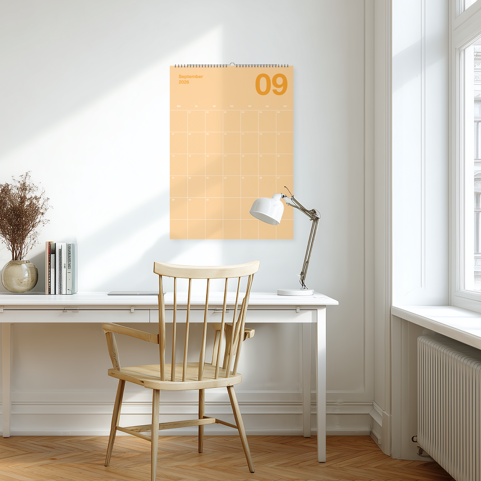 A2 Bunter Design Wandkalender 2026 Pastell