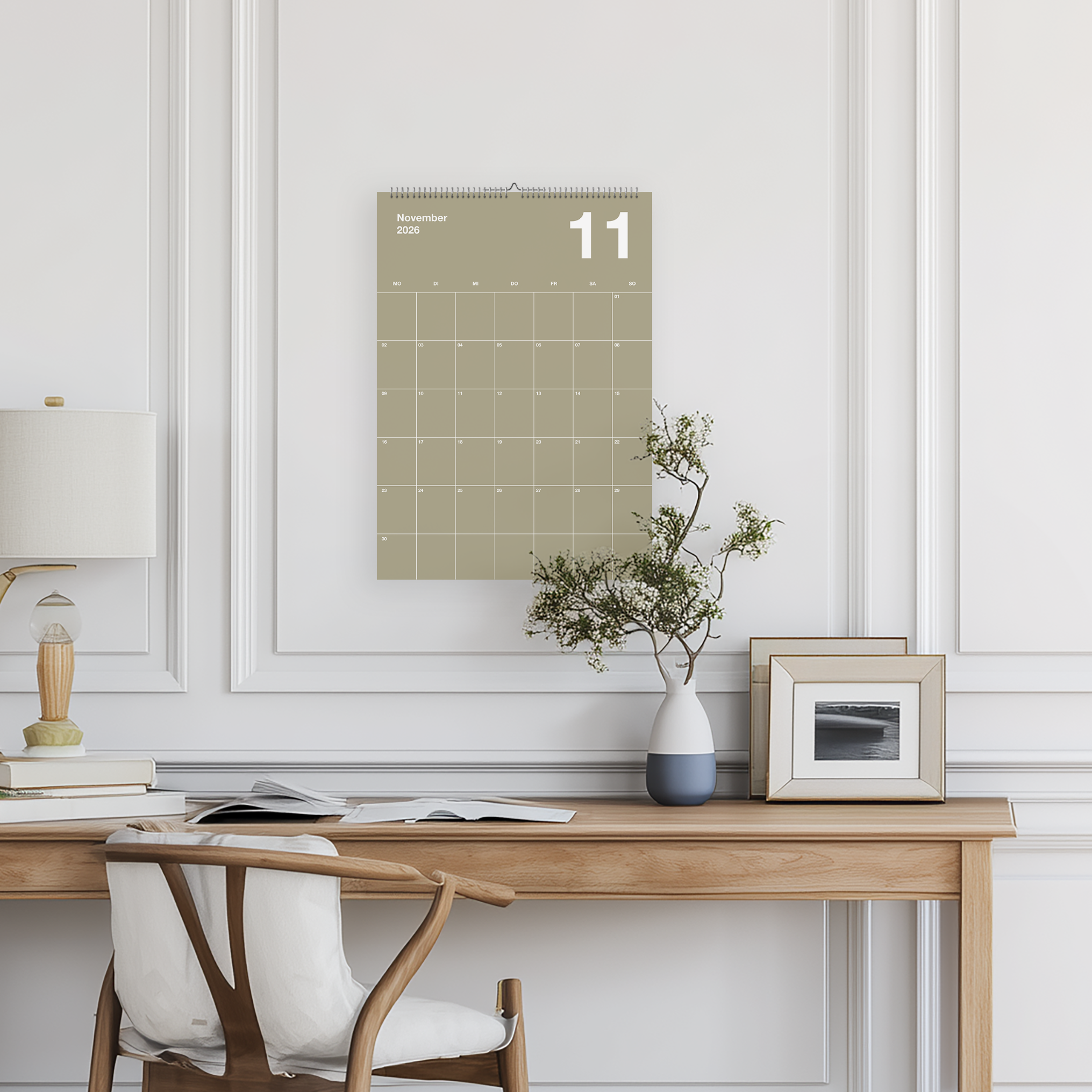 A3 Bunter Design Wandkalender 2026 Knallig