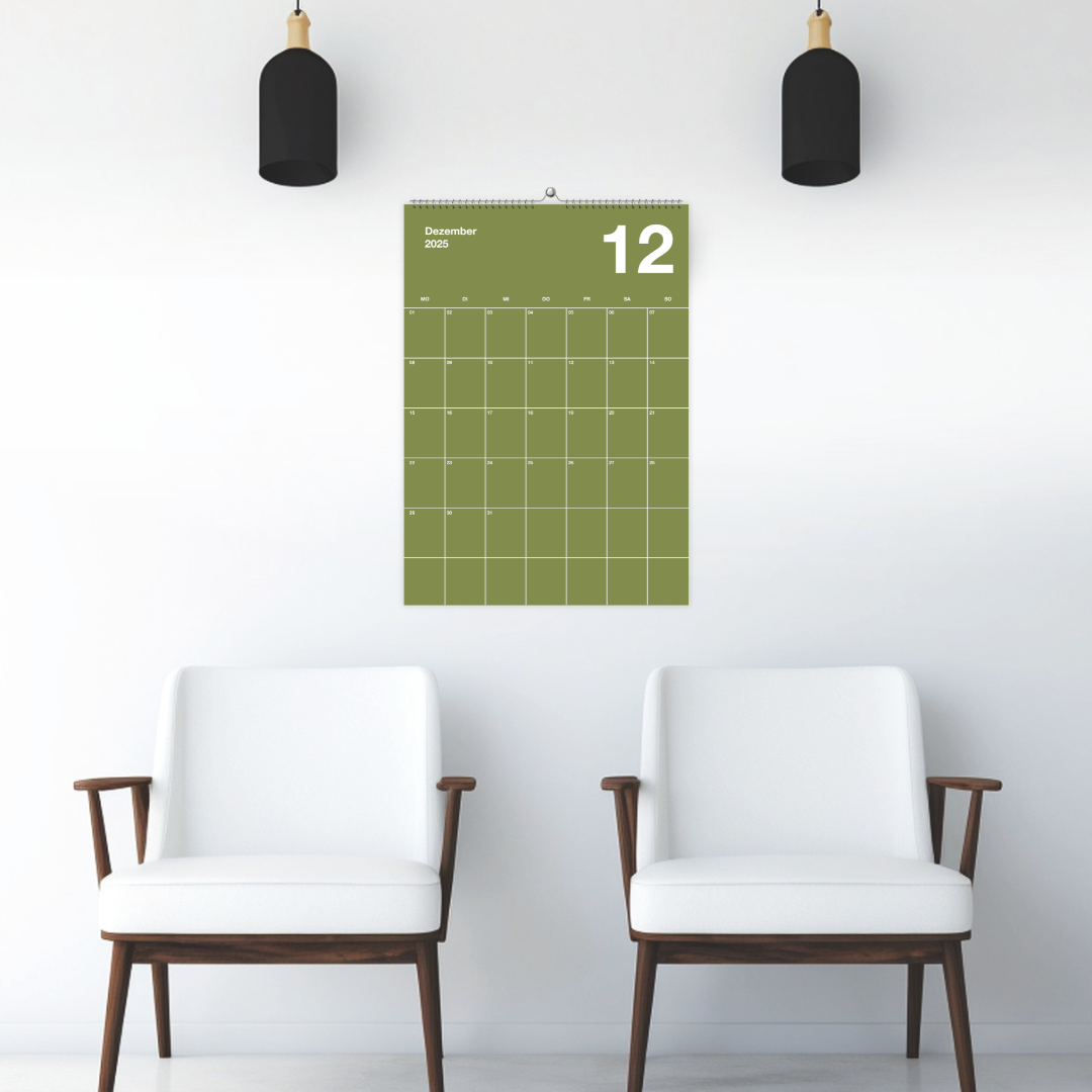 A2 Wandkalender 2025 Big One Knallig