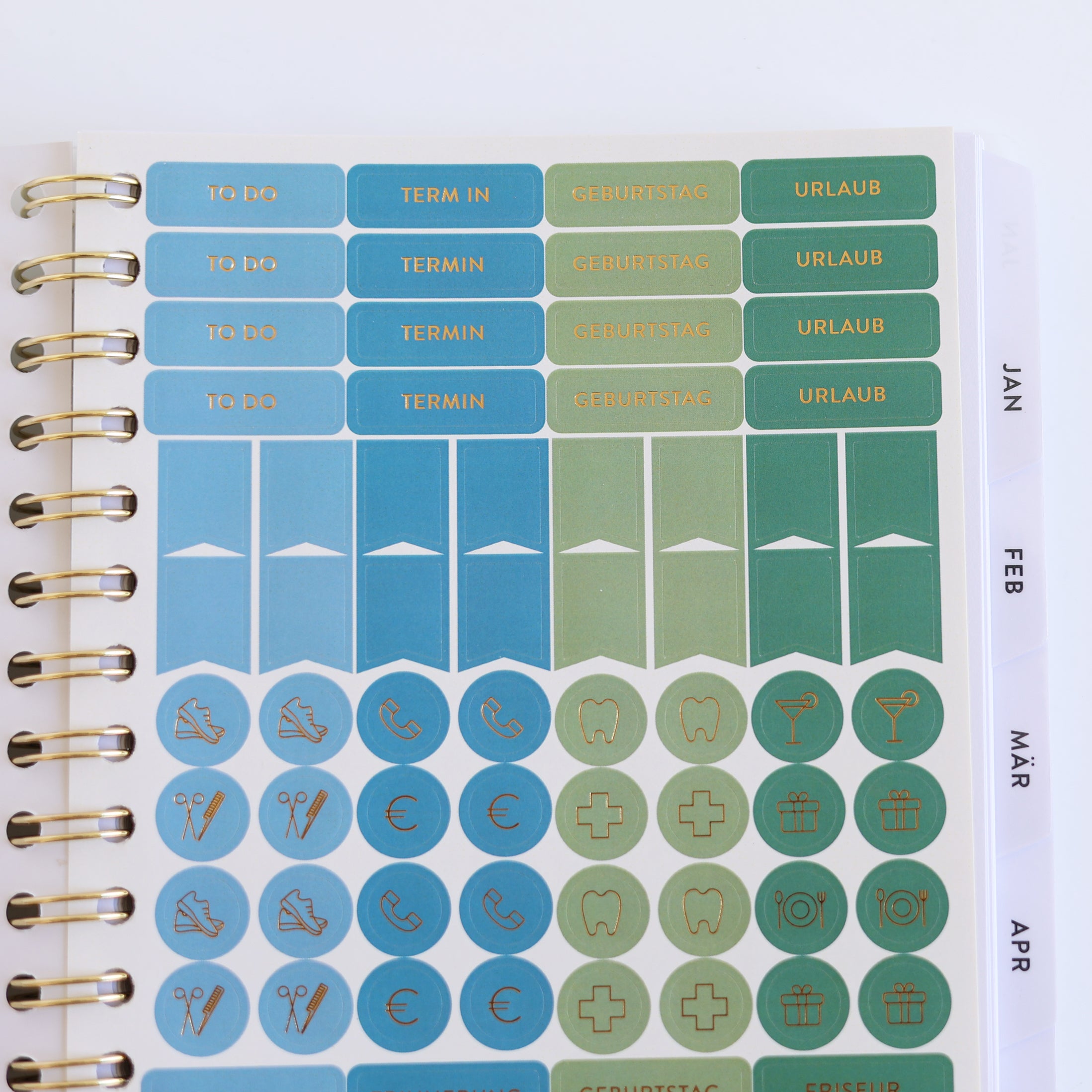 The heavenly Planner 2025 Terminkalender Green