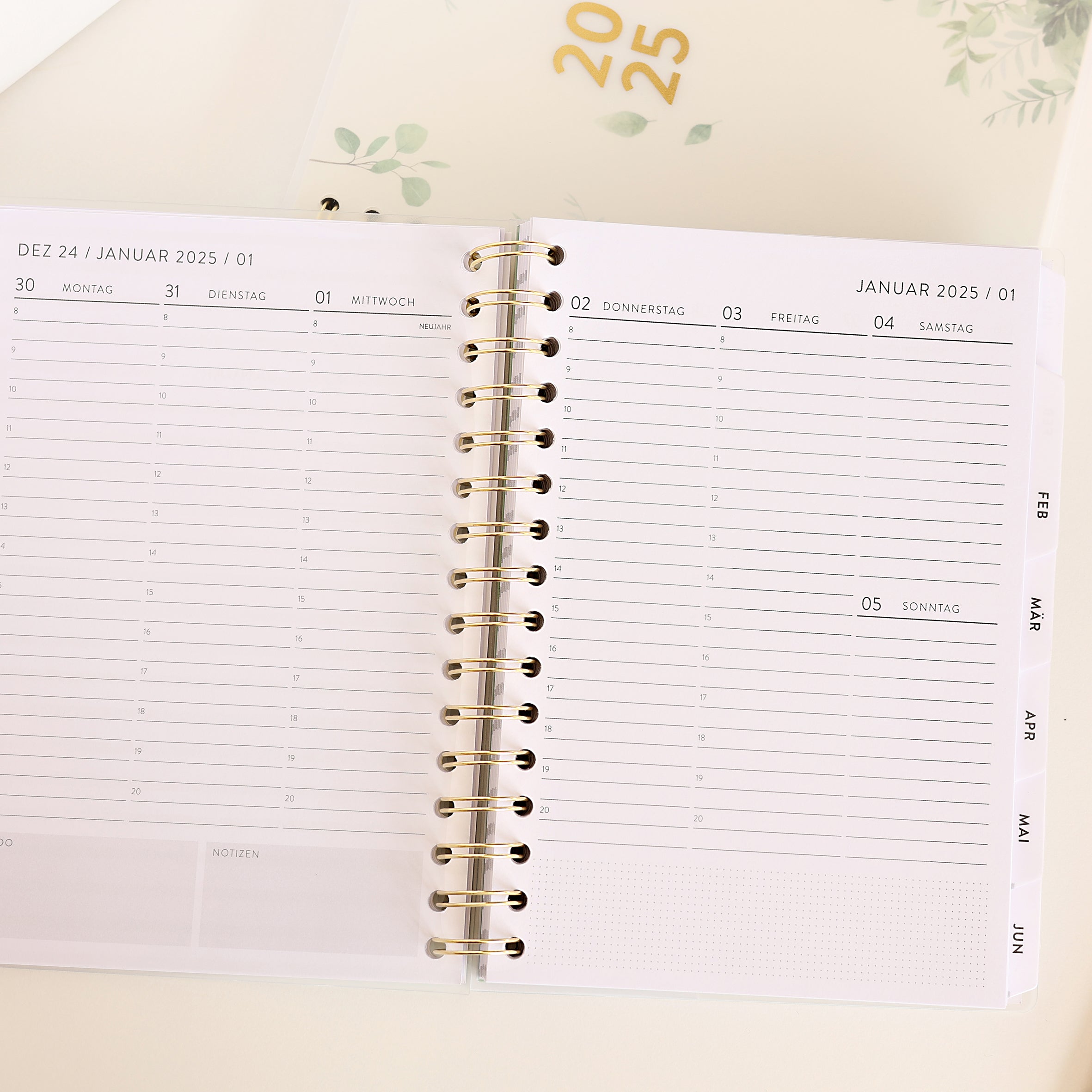 The heavenly Planner 2025 Terminkalender Green