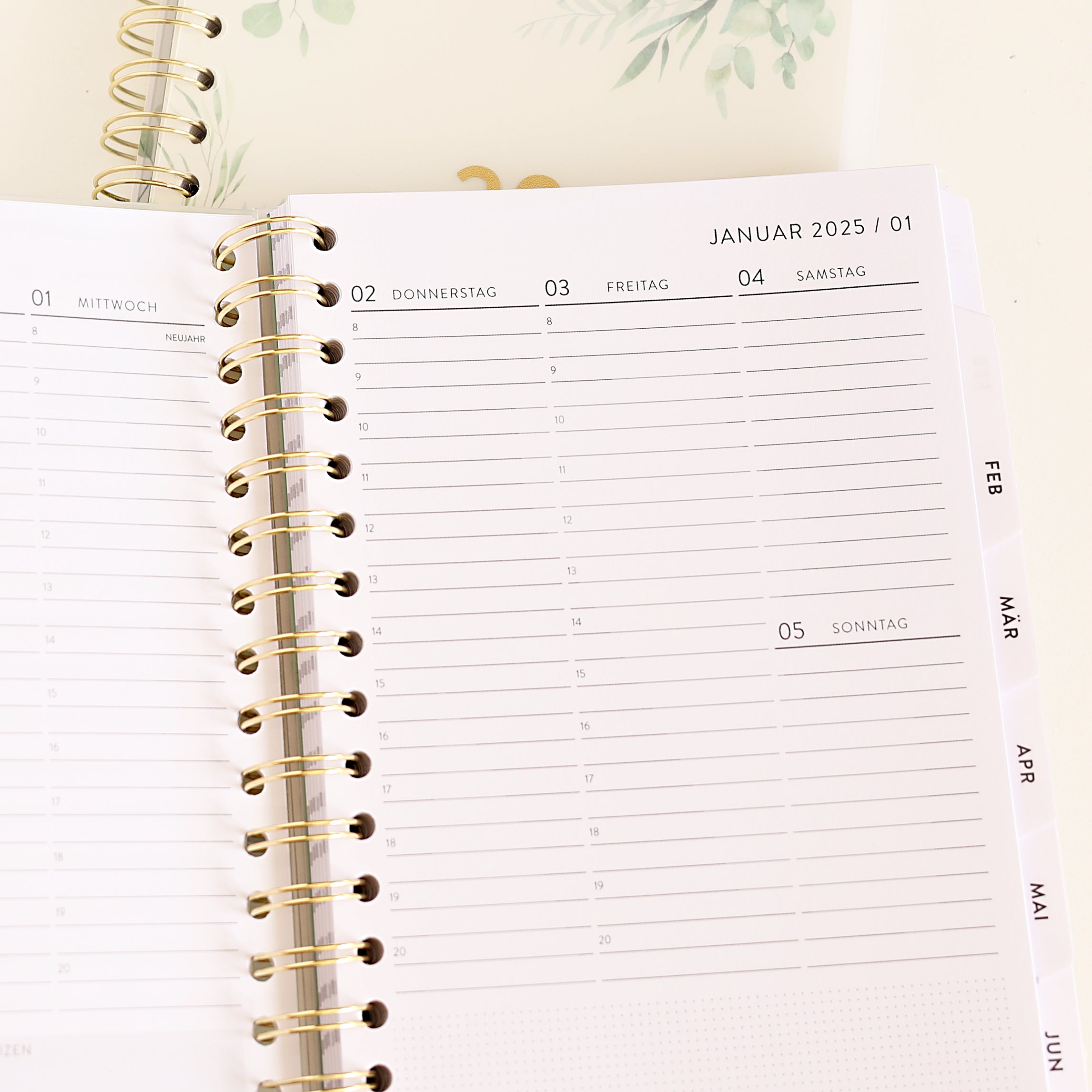 The heavenly Planner 2025 Terminkalender Green