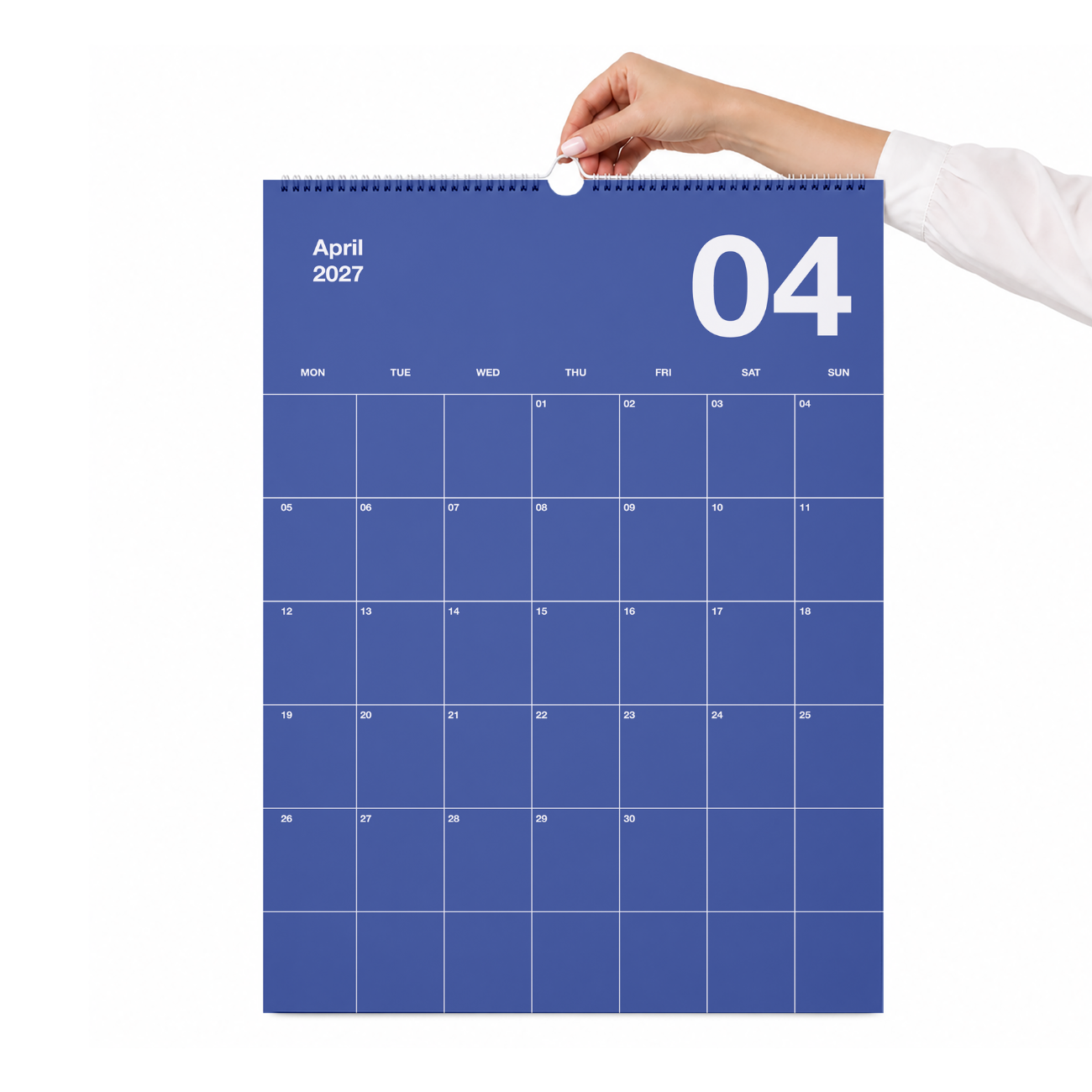 A2 Bunter Design Wandkalender 2027 Knallig